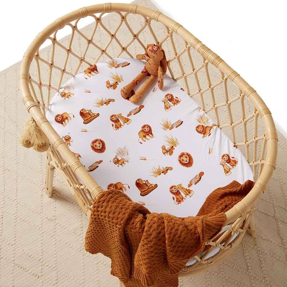 Snuggle Hunny - Lion Bassinet Sheet / Change Pad Cover