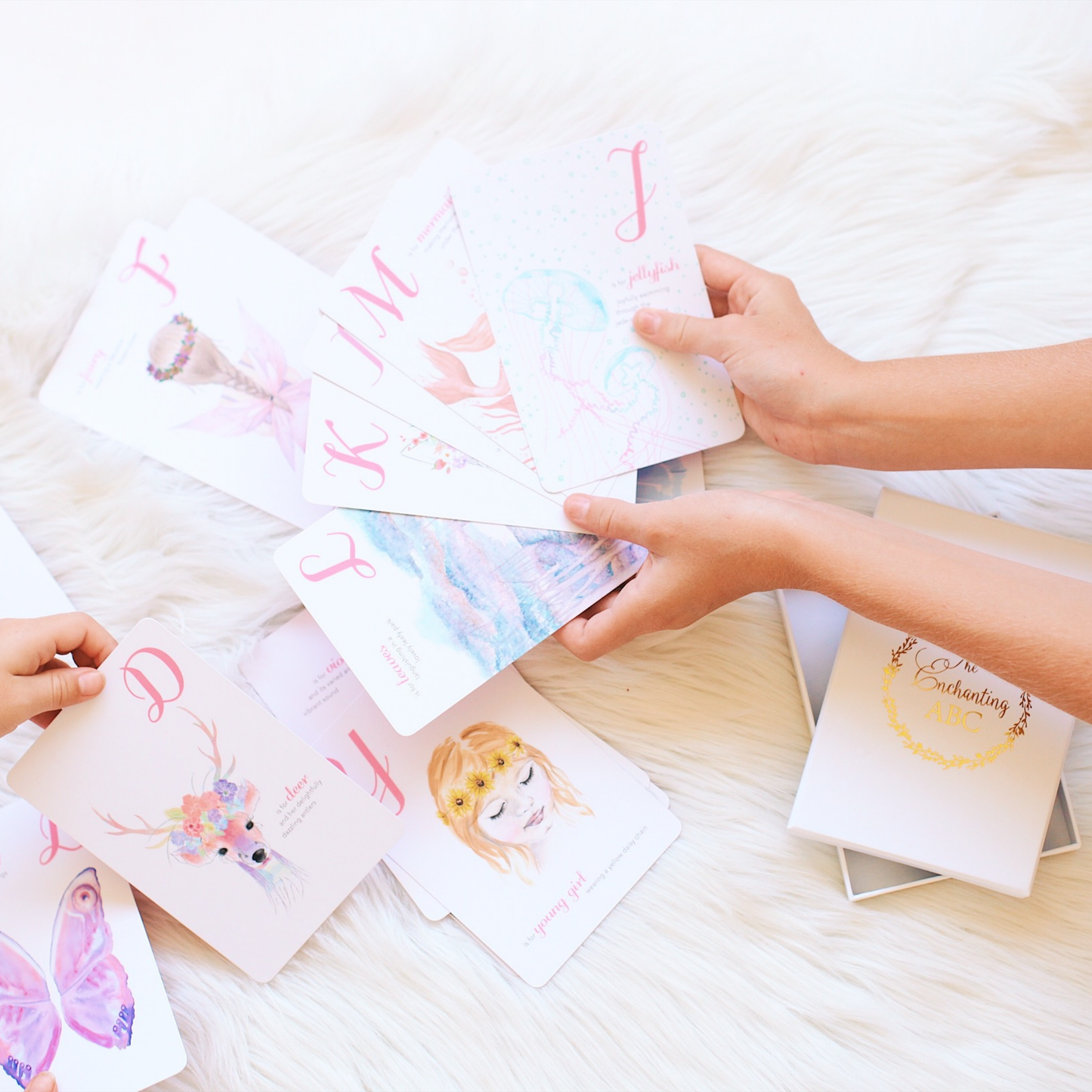 Adored Illustrations - The Enchanting ABC Flash Cards
