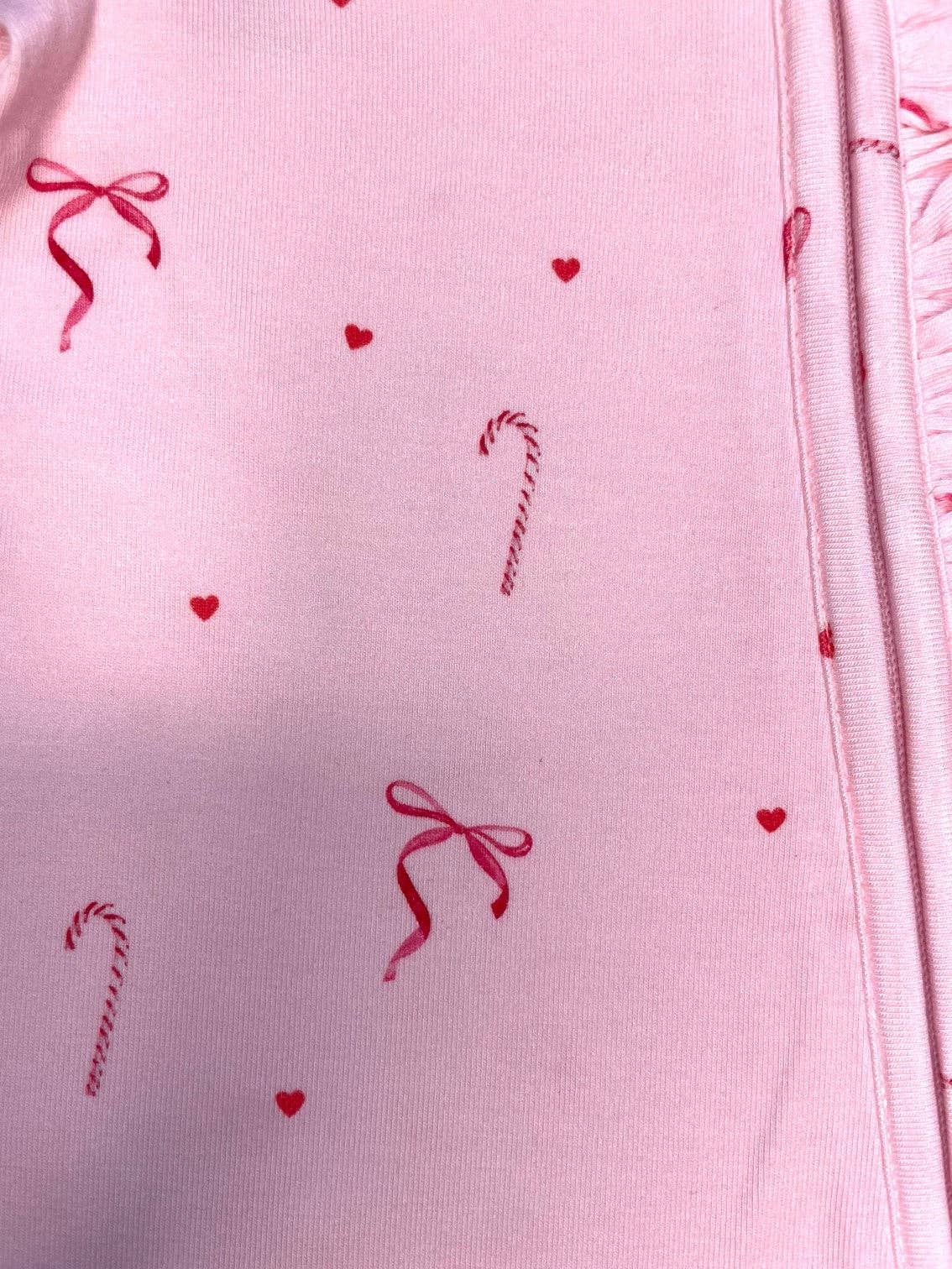 Elke & Indigo - Bamboo/Organic Cotton Growsuit - Candy Christmas