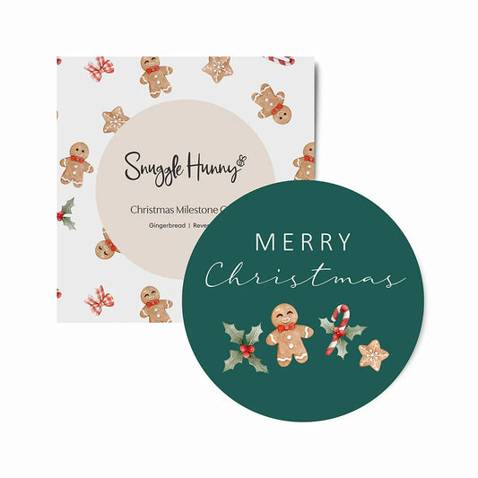 Snuggle Hunny - Gingerbread Reversible Single Milestone Card