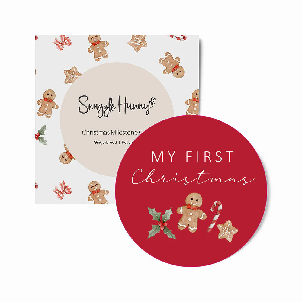 Snuggle Hunny - Gingerbread Reversible Single Milestone Card