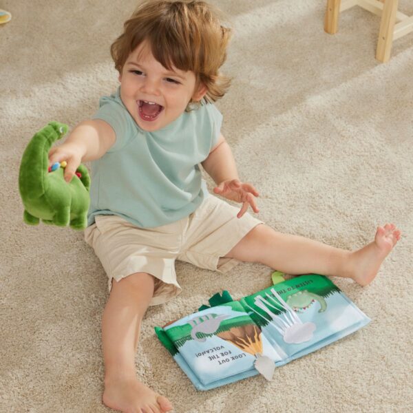 Jiggle & Giggle - Dinosaurs Activity Fabric Book & Toy Set