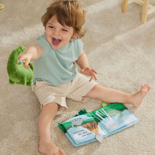 Jiggle & Giggle - Dinosaurs Activity Fabric Book & Toy Set