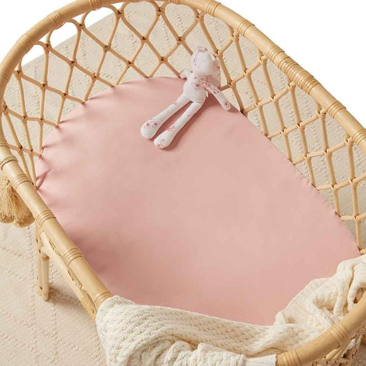 Snuggle Hunny - Lullaby Pink Bassinet Sheet / Change Pad Cover