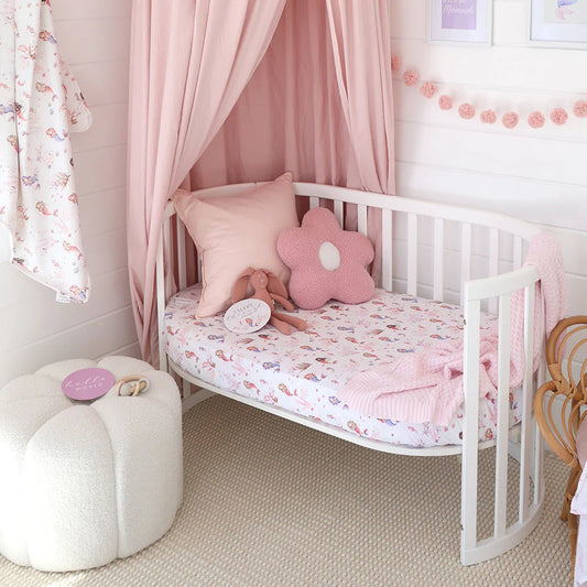 Snuggle Hunny - Mermaid Organic Fitted Cot Sheet