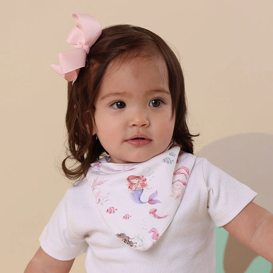 Snuggle Hunny - Mermaid Organic Dribble Bib