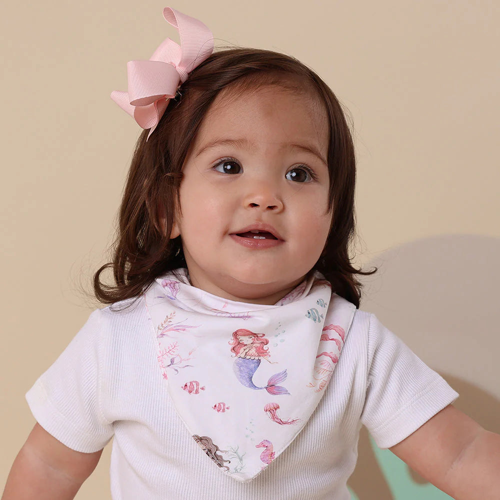 Snuggle Hunny - Mermaid Organic Dribble Bib