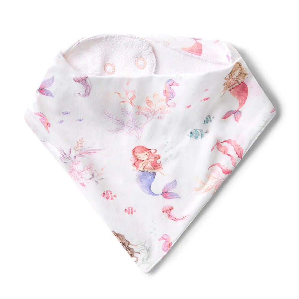 Snuggle Hunny - Mermaid Organic Dribble Bib
