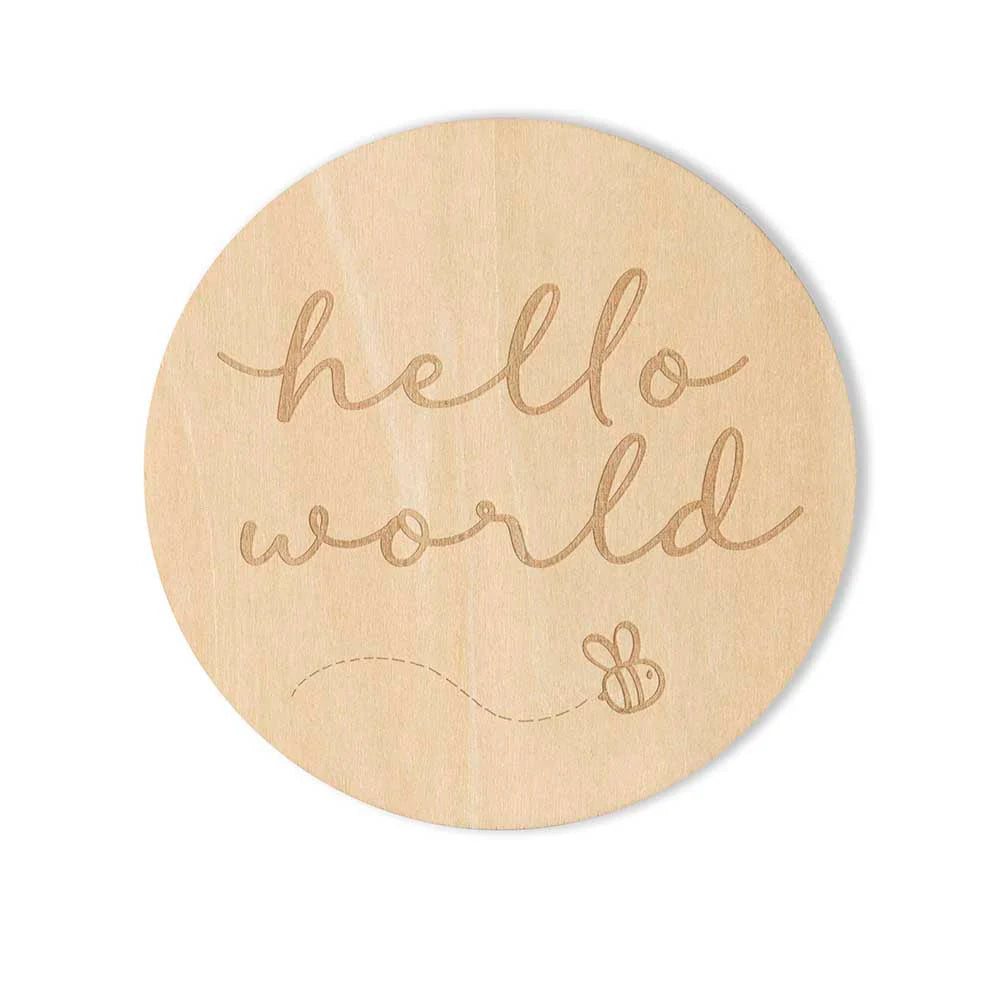 Snuggle Hunny - Busy Bee Wooden Milestone Cards