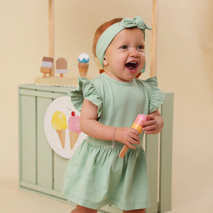 Mint Short Sleeve Organic Dress