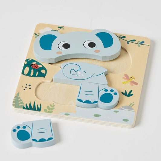 Zookabee - Wooden Elephant Small Puzzle