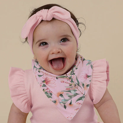 Snuggle Hunny - Pink Wattle Organic Dribble Bib