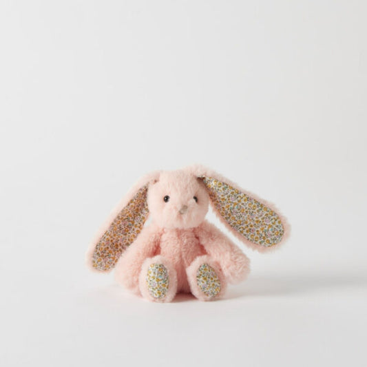 Jiggle & Giggle - Floral Peach Bunny Rattle