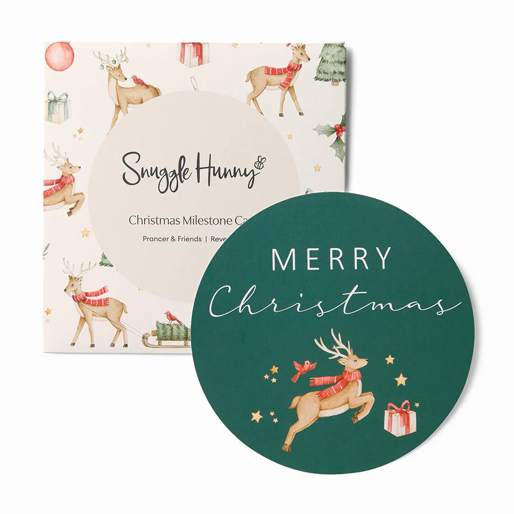 Snuggle hunny - Prancer & Friends Reversible Single Milestone Card