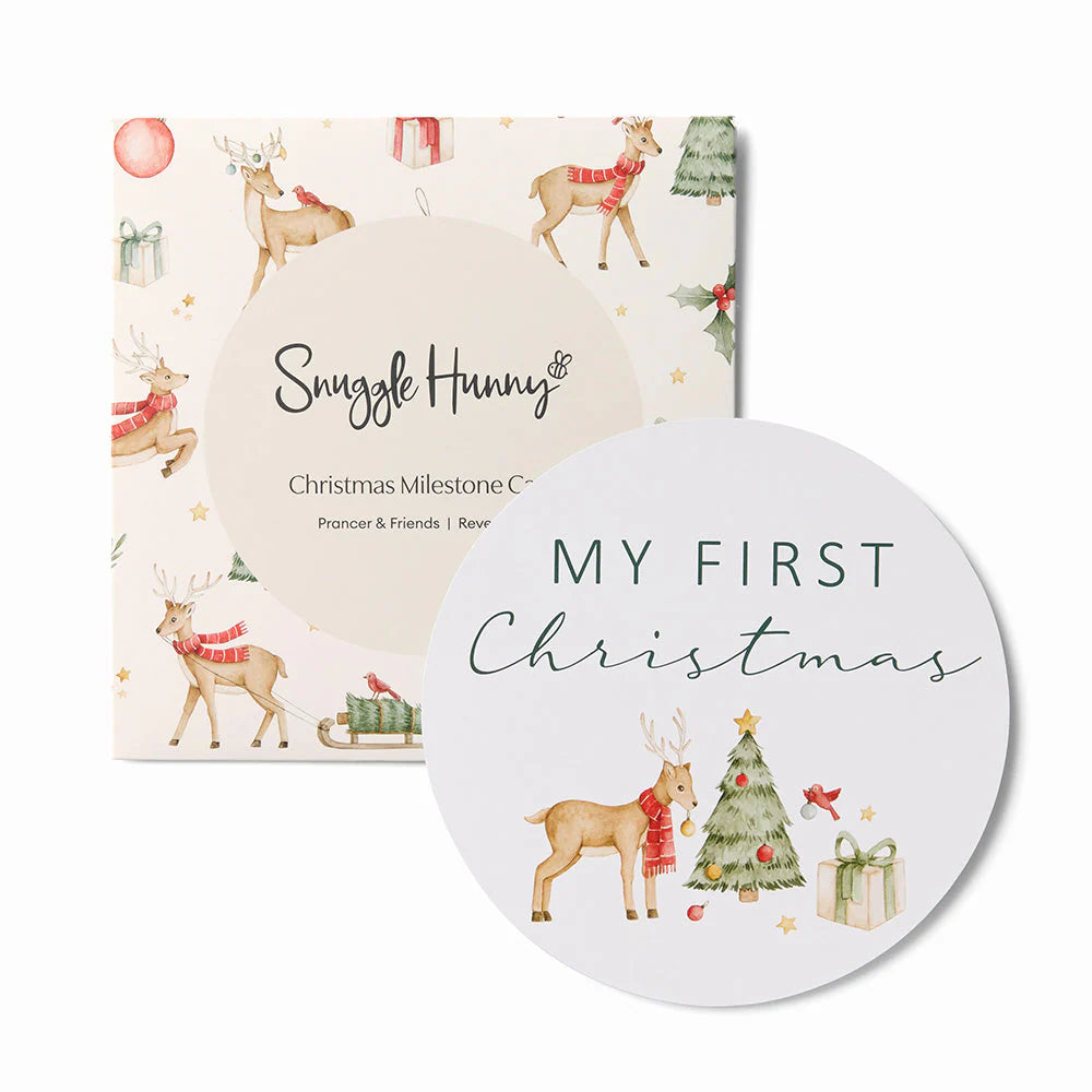 Snuggle hunny - Prancer & Friends Reversible Single Milestone Card