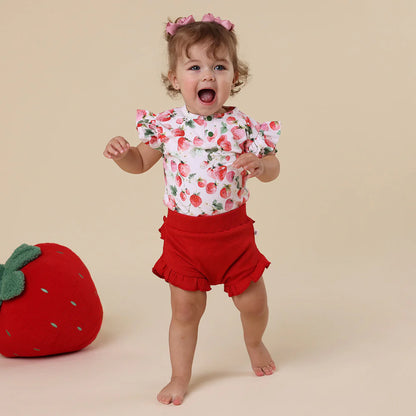Snuggle Hunny - Red Organic Bloomers