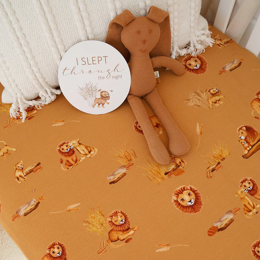 Snuggle Hunny - Roar Organic Fitted Cot Sheet