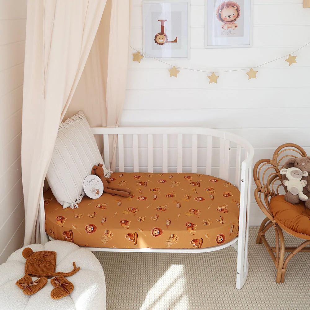 Snuggle Hunny - Roar Organic Fitted Cot Sheet