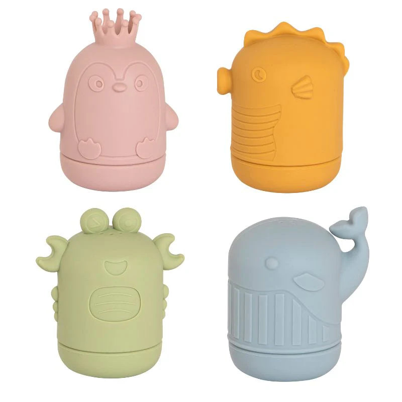 Squeeze Silicone Bath Toys - Sea Friends