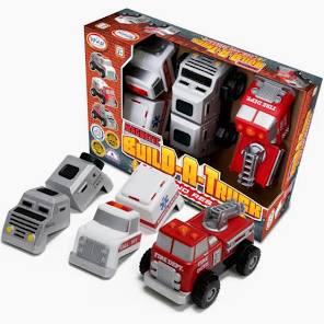 Magnetic Build A Truck Emergency Vehicles