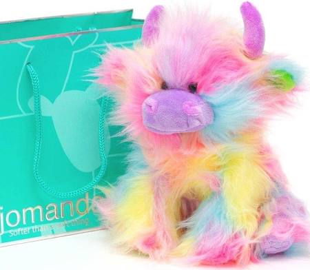 Highland Cow Rainbow Plush Soft Toy - 20cm