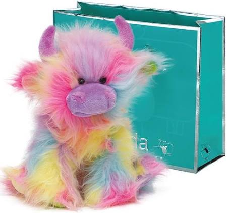 Highland Cow Rainbow Plush Soft Toy - 20cm
