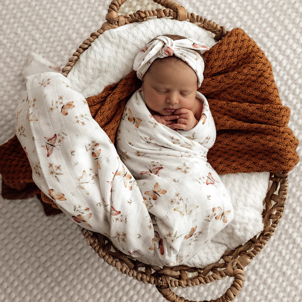 Snuggle Hunny - Butterfly Organic Muslin Wrap