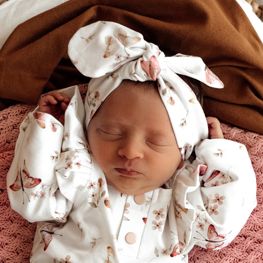 Snuggle Hunny- Butterfly Organic Topknot