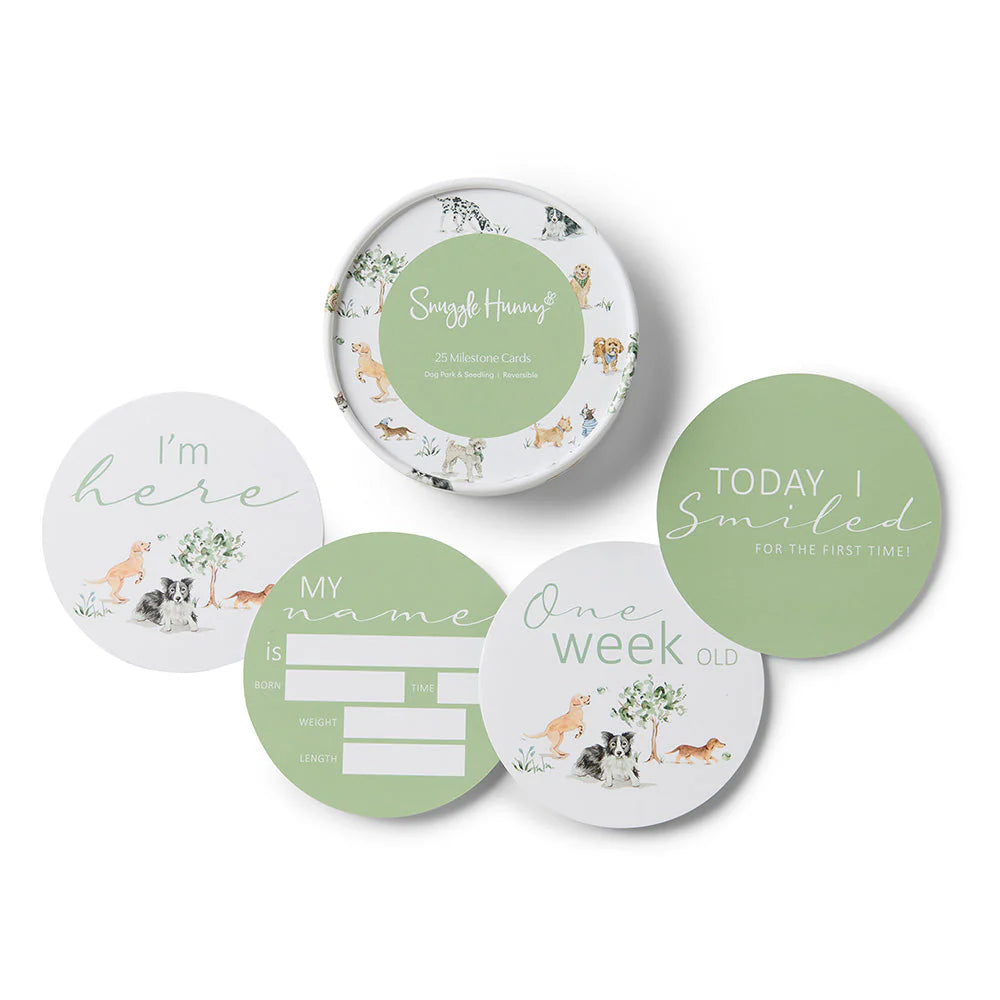 Snuggle Hunny - Dog Park & Seedling Reversible Milestone Cards