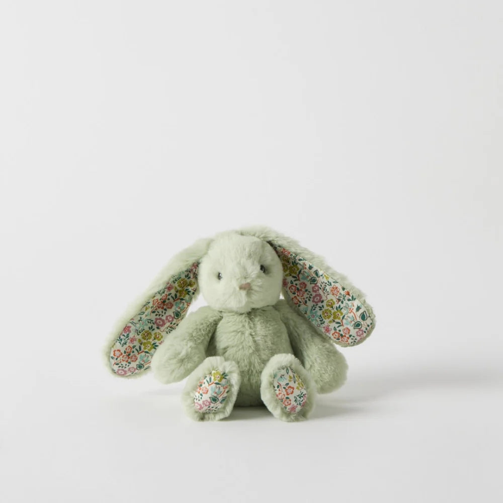 Jiggle & Giggle - Floral Mint Bunny Rattle
