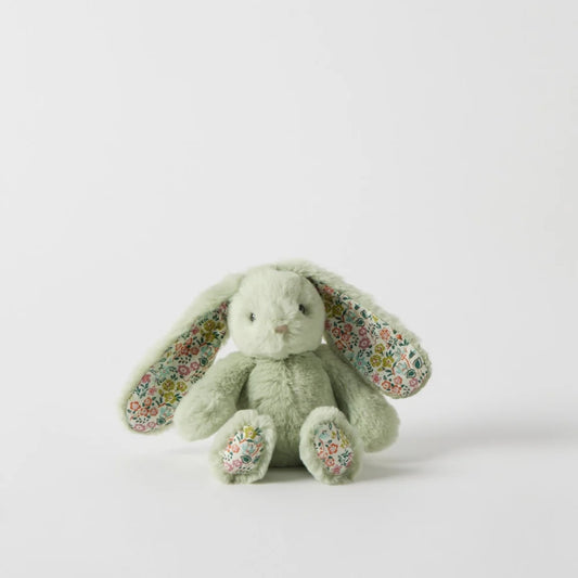 Jiggle & Giggle - Floral Mint Bunny Rattle