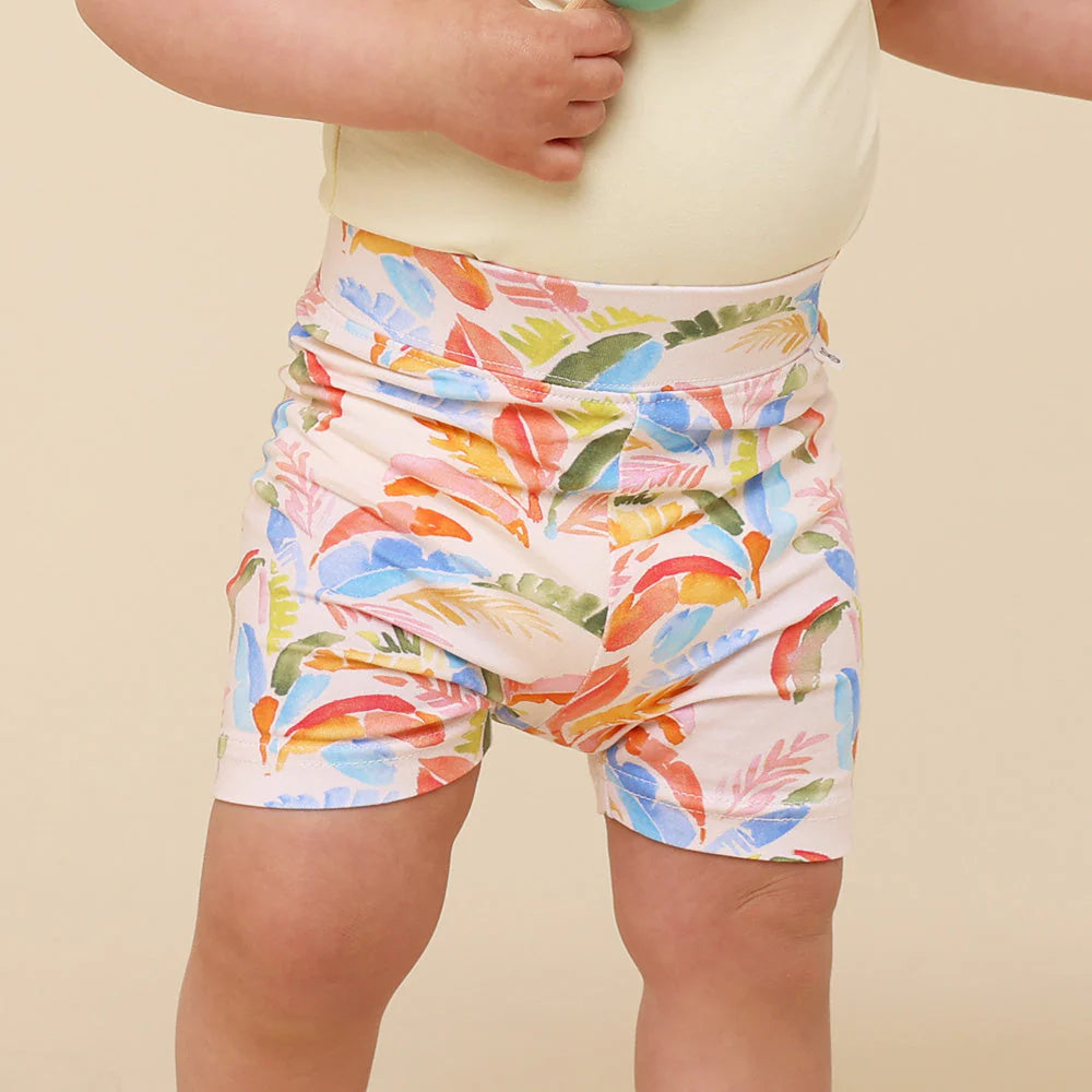 Snuggle Hunny - Summer Palm Organic Bike Shorts