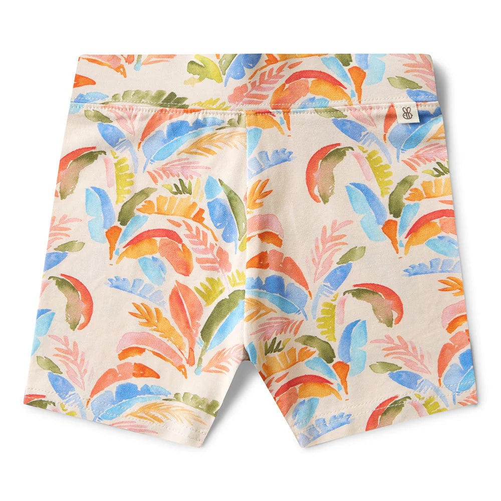 Snuggle Hunny - Summer Palm Organic Bike Shorts