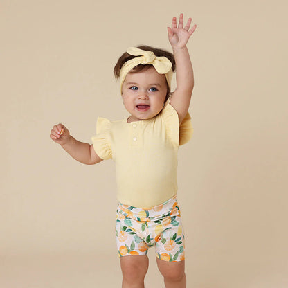 Snuggle Hunny - Sunny Citrus Organic Bike Shorts