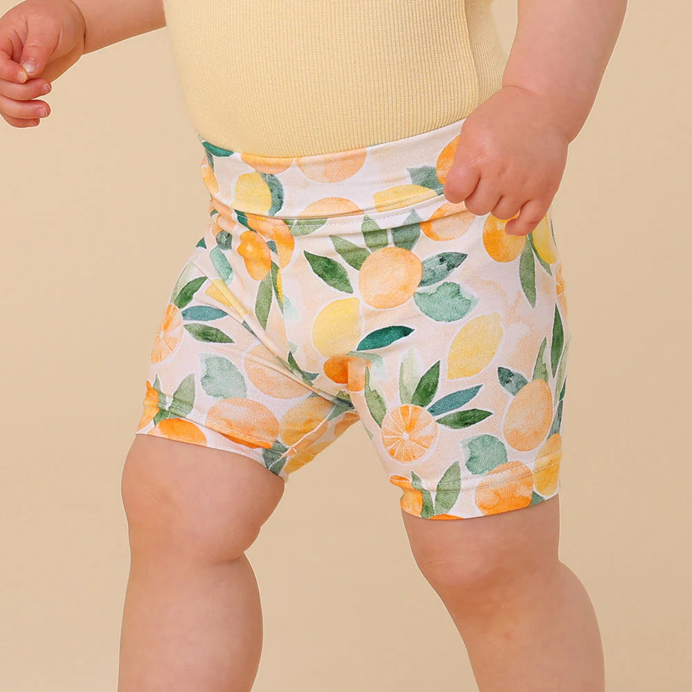 Snuggle Hunny - Sunny Citrus Organic Bike Shorts