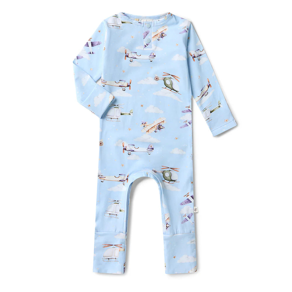 Snuggle Hunny - Taking Flight Organic Growsuit