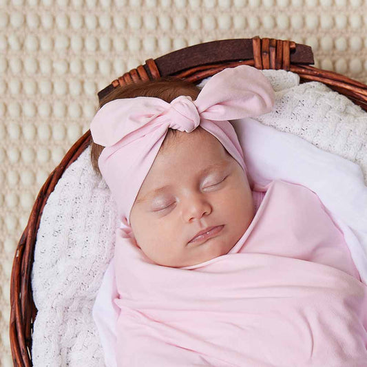 Snuggle Hunny - Baby Pink Organic Topknot