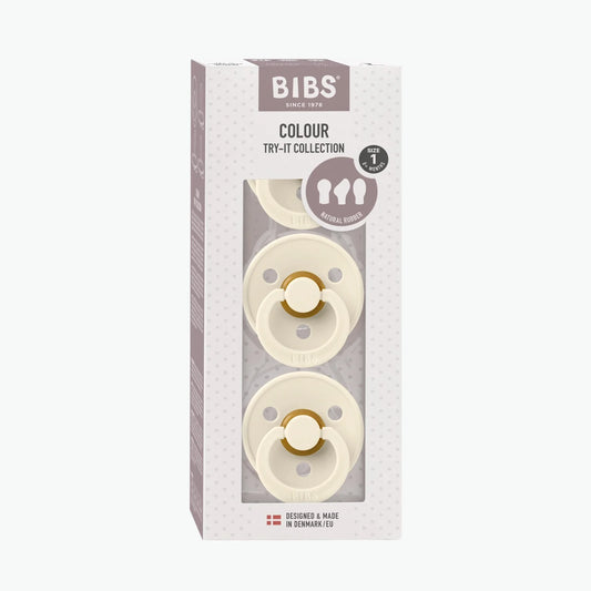 Bibs Dummies - Try-it 3pk - Ivory