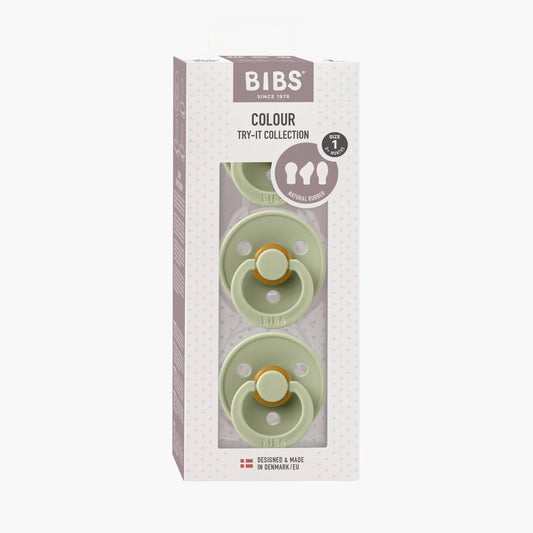 Bibs Dummies - Try-it 3pk - Sage